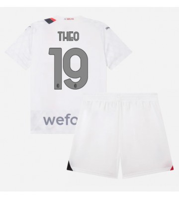AC Milan Theo Hernandez #19 Replica Away Stadium Kit for Kids 2023-24 Short Sleeve (+ pants)